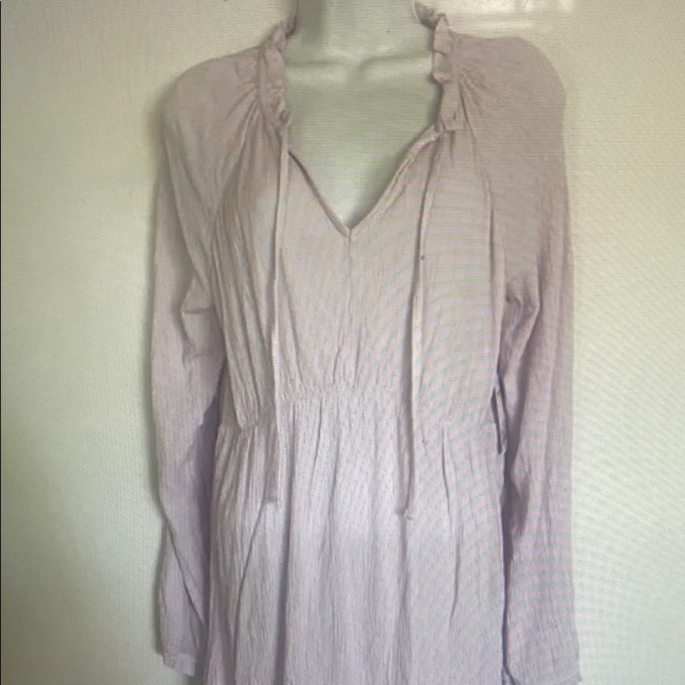 Women's Light Pink Ruffled Top